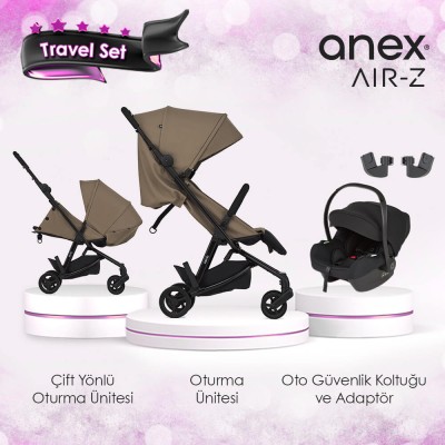 Anex® - Anex Air-z Kabin Boy Travel Sistem Bebek Arabası Seti - Omega