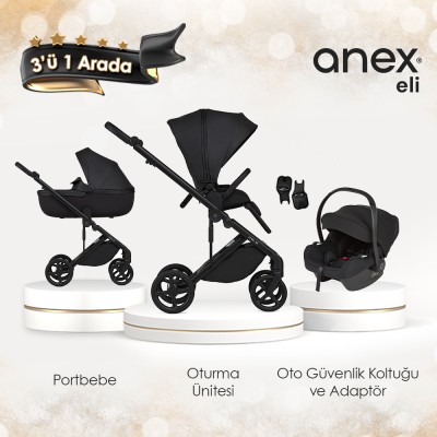 Anex® - Anex Eli - 3'ü 1 arada set - Midnight