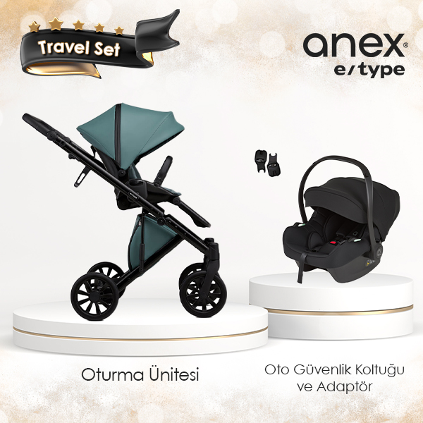 Anex e/type Travel Sistem Bebek Arabası Seti - Aqua