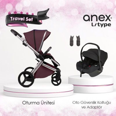 Anex® - Anex l/type Travel Sistem Bebek Arabası Seti - Mor