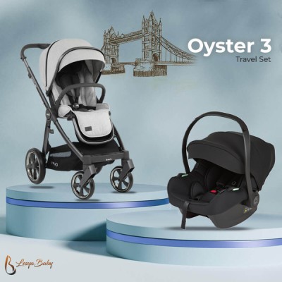 Oyster® - Oyster3 Travel Sistem Bebek Arabası Seti - Silver Tonic