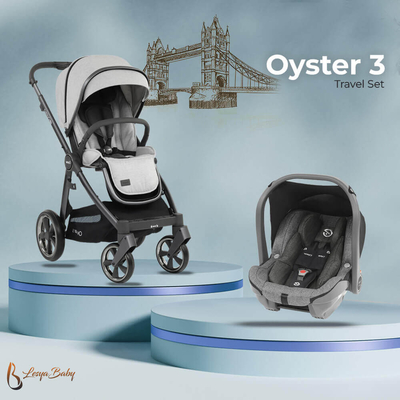 Oyster® - Oyster3 Travel Sistem Bebek Arabası Seti - Silver Tonic