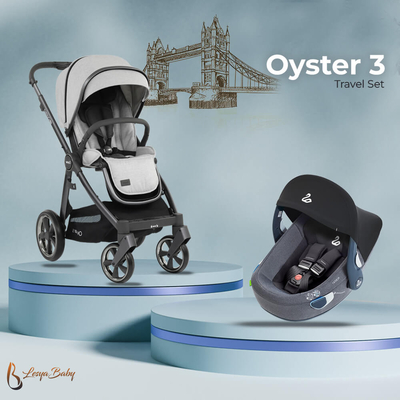 Oyster3 Travel Sistem Bebek Arabası Seti - Silver Tonic - Thumbnail