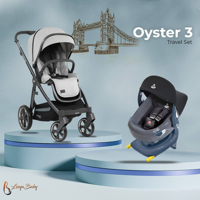 Oyster3 Travel Sistem Bebek Arabası Seti - Silver Tonic - Thumbnail